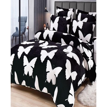 Set Lenjerie Pufoasa Cocolino cu 2 Fete, 6 Piese, Fluturi Albi, LCF6-09 Set Lenjerie Pufoasa Cocolino cu 2 Fete, 6 Piese, Fluturi Albi, LCF6-09