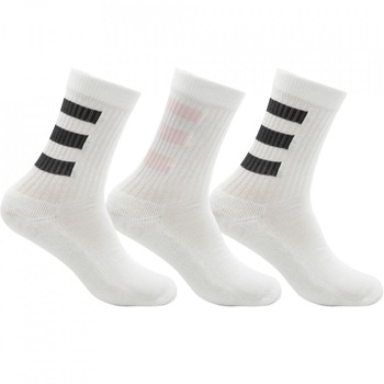 Set 3 perechi sosete Adidas 3-Stripes Half Cushioned Crew, Alb Set 3 perechi sosete Adidas 3-Stripes Half Cushioned Crew, Alb