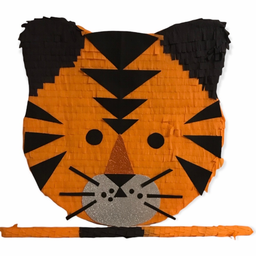 Pinata tigru cu bata si confetti