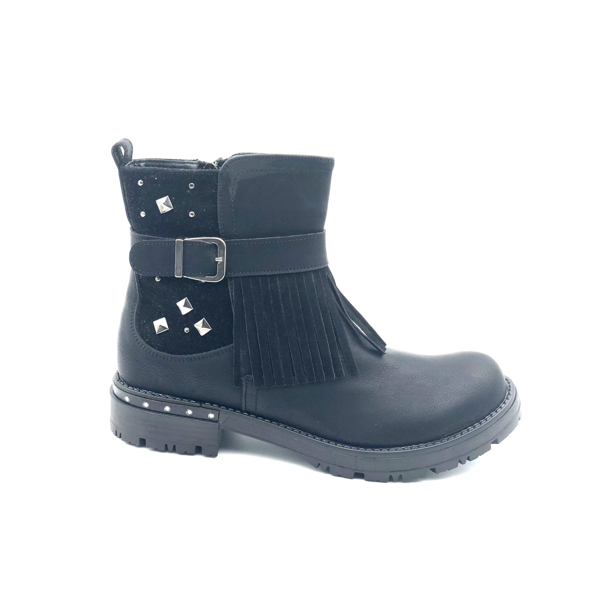Cizme copii Sibel Bebe EVO1213, piele ecologica, Negru, Negru, 36 EU