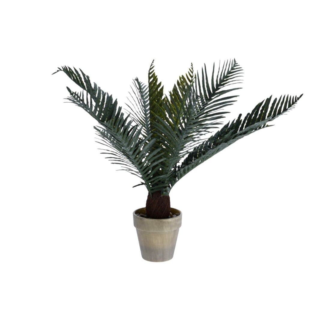 Palmier Artificiala Verde inchis, in ghiveci, 50 cm