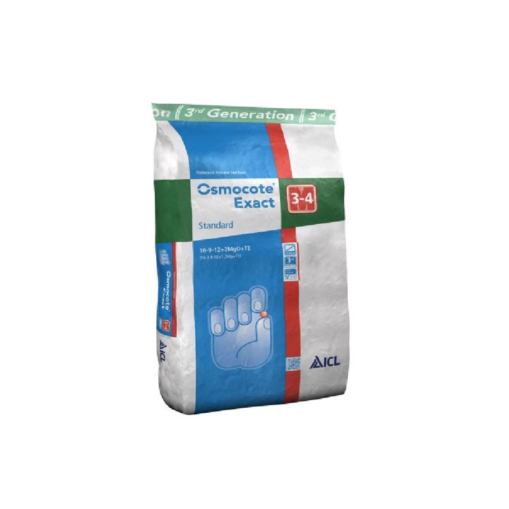 Ingrasamant Osmocote Exact Standard, intre 3 si 4 luni, sac 25kg