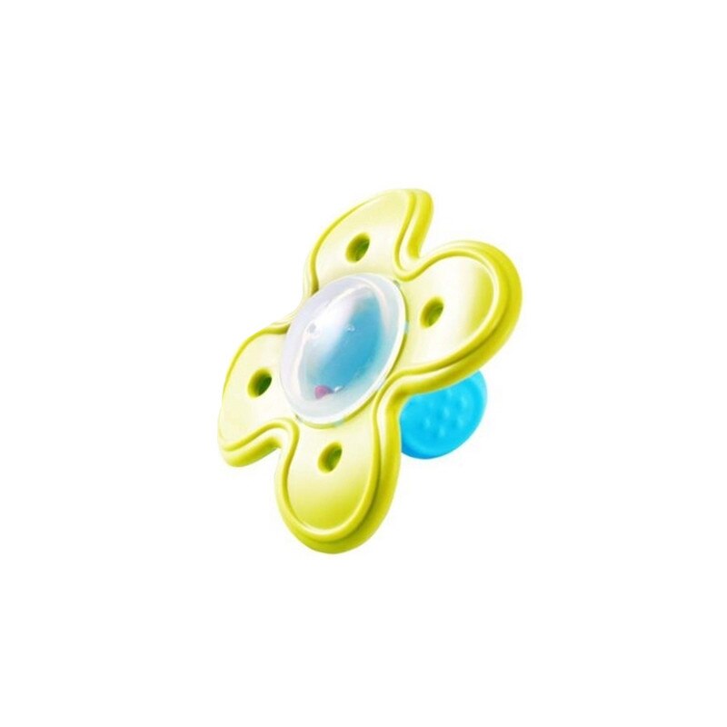 Inel gingival flexibil BabyOno Flower 1010-V, Verde-Albastru