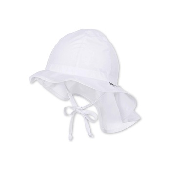 Palarie bumbac copii Sterntaler, alba, 49 cm, 12-18 luni, UPF 50+ Palarie bumbac copii Sterntaler, alba, 49 cm, 12-18 luni, UPF 50+