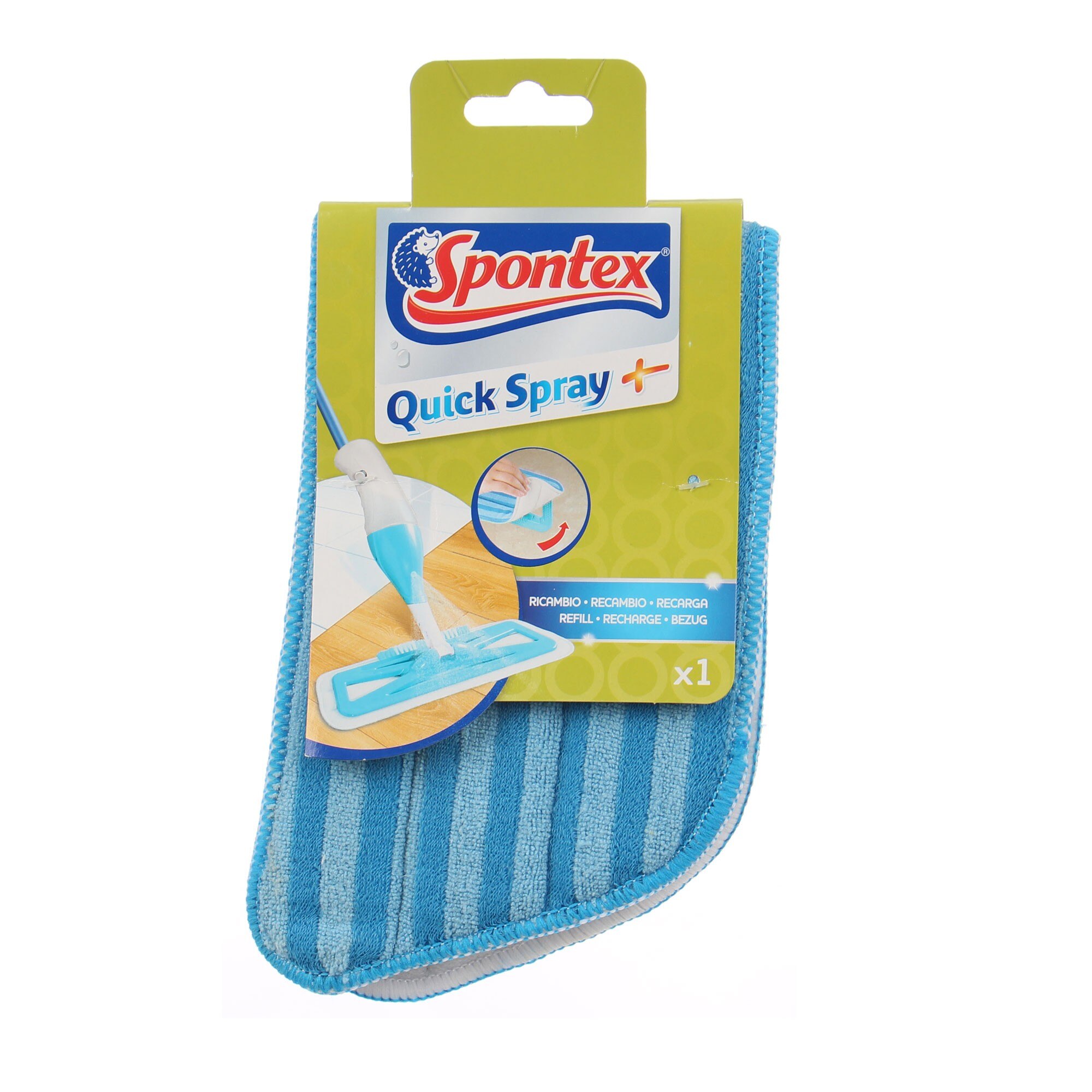 Rezerva mop, din microfibre, dimensiune 16x12,5x27,5 cm
