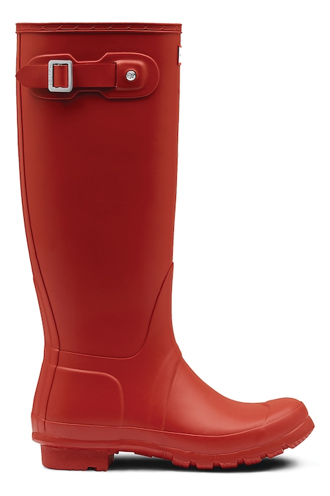 Hunter, Дълги гумени ботуши с лого, Червен, 36