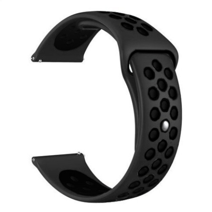 Силиконова каишка Nordic Sport, Samsung/GT/GT2, 46 mm, Черен