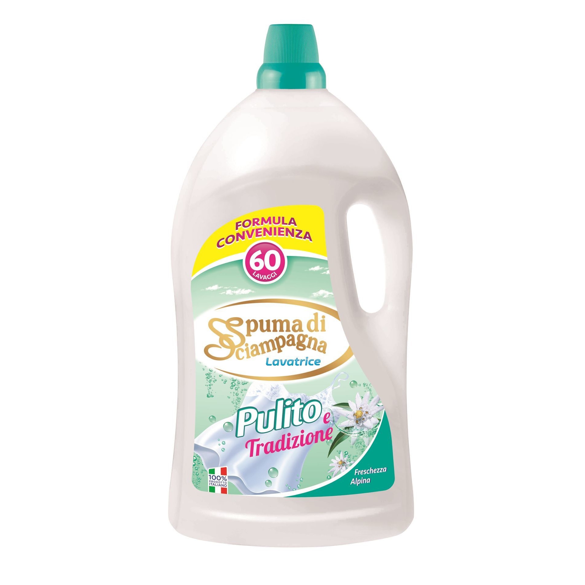 Detergent de rufe lichid Spuma Di Sciampagna alpina 60 spalari 3l