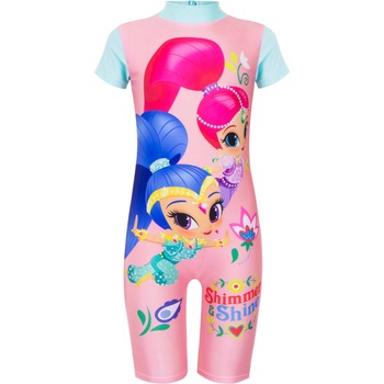 Costum de baie intreg Shimmer&Shine, cu protectie UV 10430, Roz Costum de baie intreg Shimmer&Shine, cu protectie UV 10430, Roz