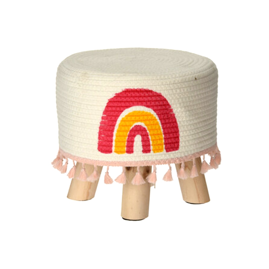 Scaunel pentru Copii, 28x28x25 cm, model Curcubeu