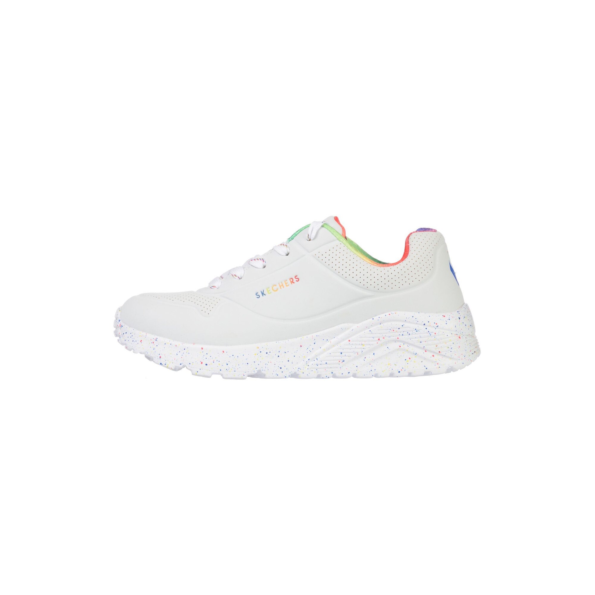 Pantofi sport Skechers Uno Lite - Rainbow Speck 310456LWMLT Copii Alb