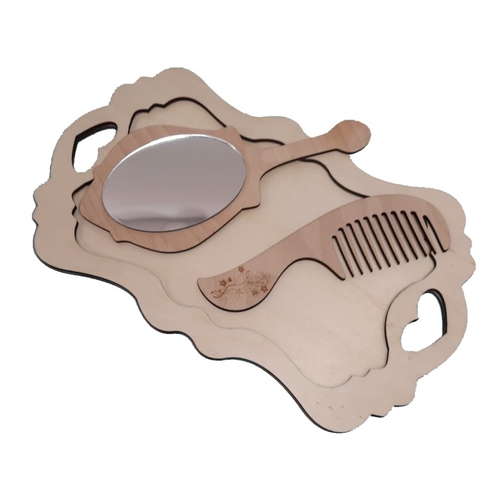 Set Gatitul Miresei Blank, Lemn, Model PP04, 35.2x21.2 cm