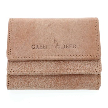 Portofel Dama Piele Crem 10,5 cm Portofel Dama Piele Crem 10,5 cm