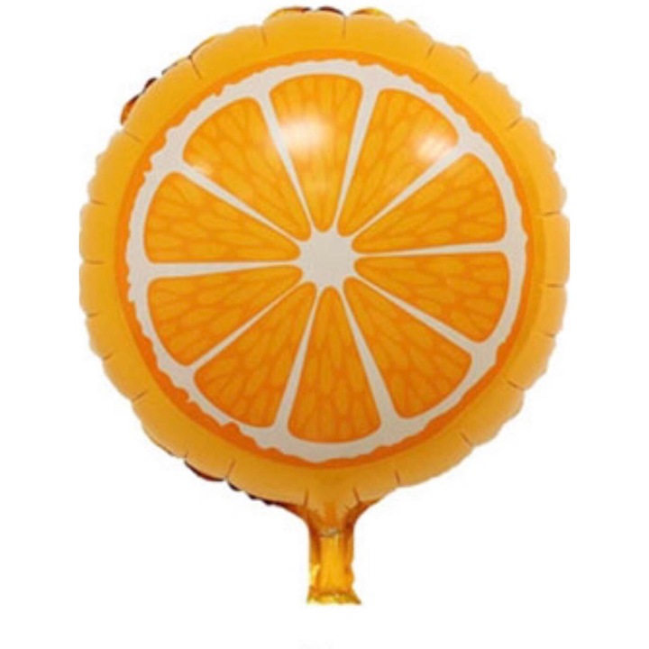 Narancssárga fólia lufi, 45 cm