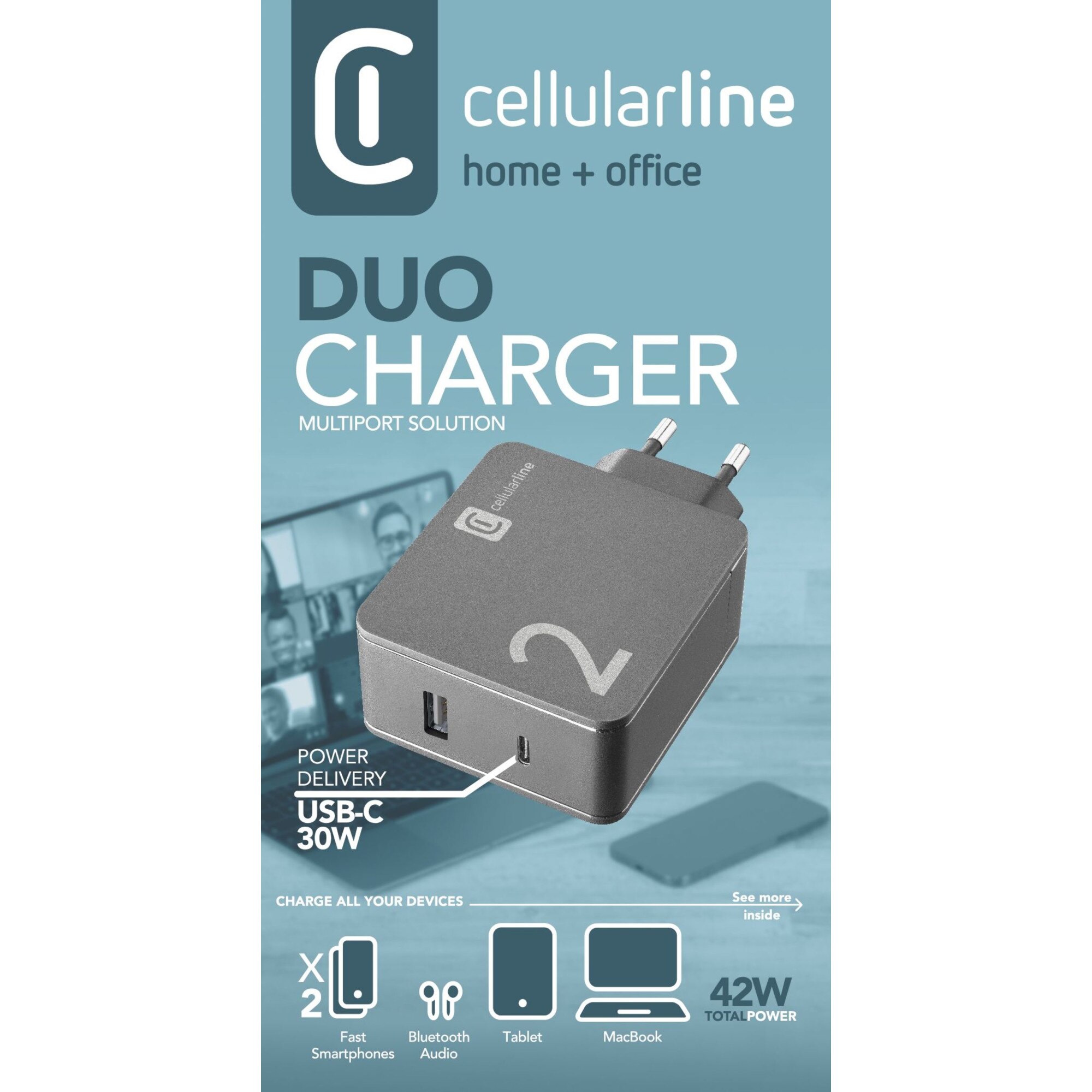 Cellularline Multipower 2 Combo - MacBook and iPhone