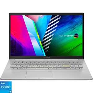 Laptop ASUS VivoBook 15 K513EA cu procesor Intel® Core™ i7-1165G7, 15.6", Full HD, 8GB, 512GB SSD, Intel Iris Xᵉ Graphics, No OS, Transparent Silver - eMAG.ro