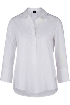 Camasa cu maneci 3/4 'Black Label' S.Oliver, alba, 40 DE Camasa cu maneci 3/4 'Black Label' S.Oliver, alba, 40 DE