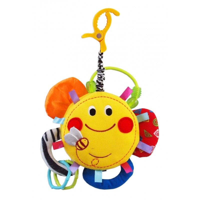 Jucarie pentru carucior BabyMix Soare 8221-23G, Galben