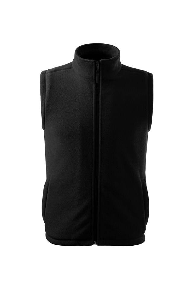 Vesta fleece unisex - 518, Negru, Negru