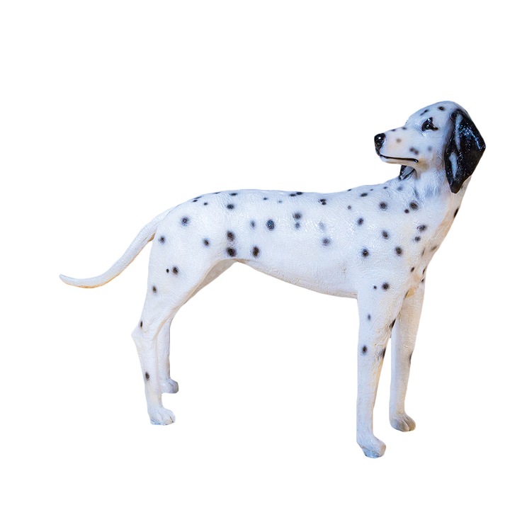 Decoratiune de exterior 3D Dalmatian din fibra de sticla, 600Led, 76 cm, PHB-G0008