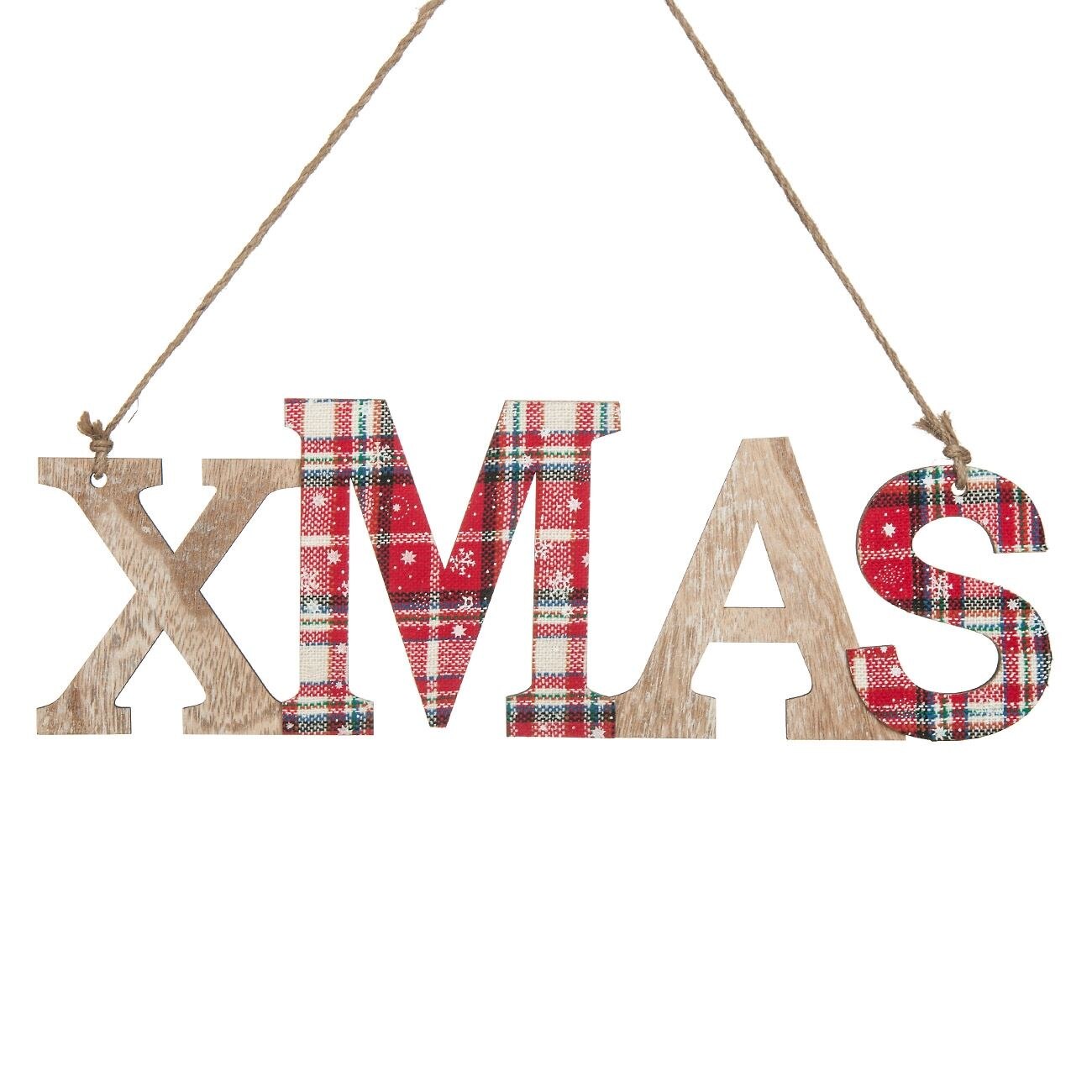 Figurina decorativa, Zola®, din lemn, pentru sarbatori, care atarna, XMAS, 40 cm