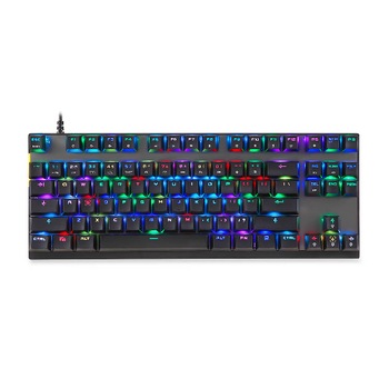 Tastatura de gaming, Motospeed, K82, Iluminare RGB, Neagra, Anti-Ghosting, 12 taste multimedia, 350 x 133 x 34 mm Tastatura de gaming, Motospeed, K82, Iluminare RGB, Neagra, Anti-Ghosting, 12 taste multimedia, 350 x 133 x 34 mm