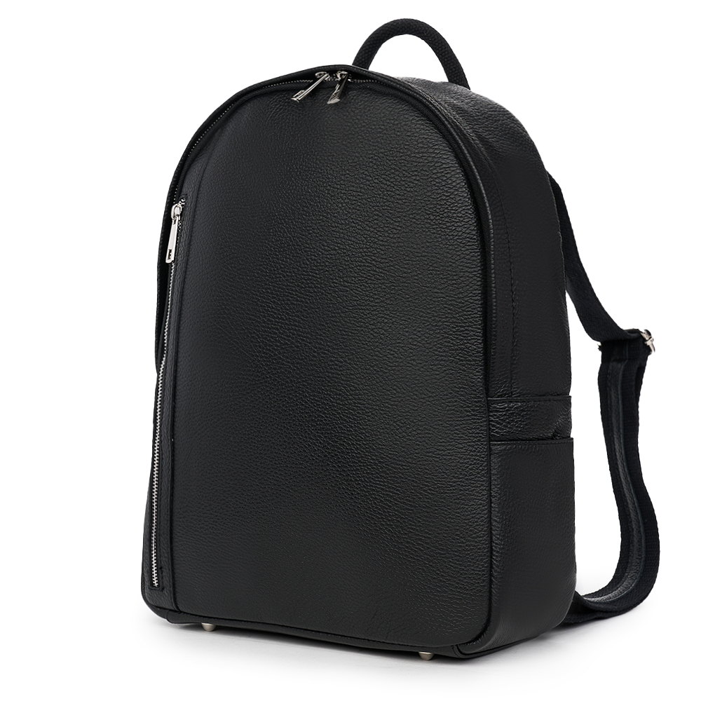 Rucsac din piele naturala Nicolas, negru