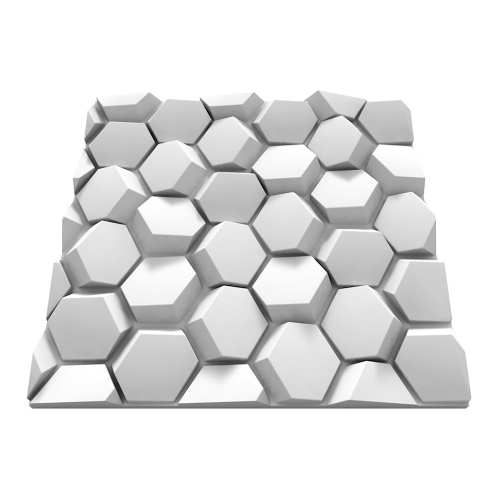 Panou Decorativ 3D Ipsos, Model HEMATITE, 60x60 cm