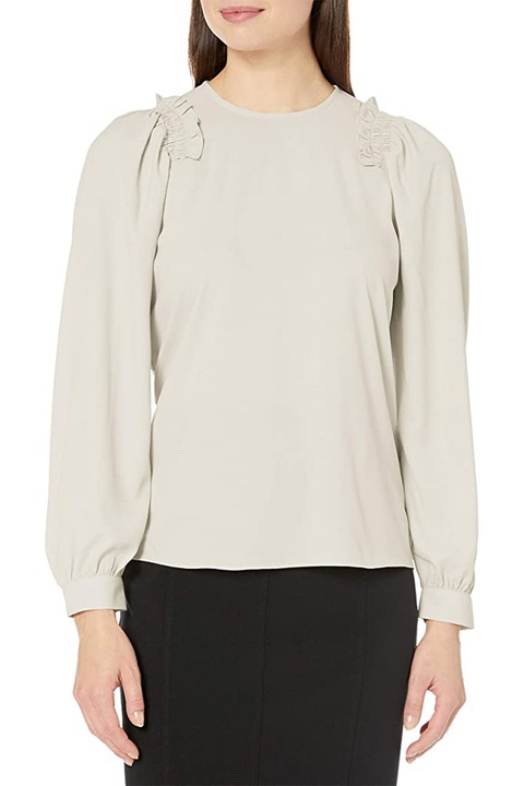 Bluza pentru femei, Lark & Ro, Poliester, Alb, Marime S/M