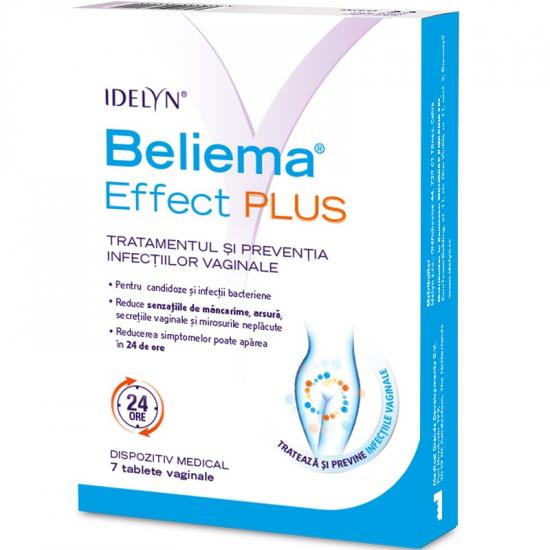 Supliment alimentar Beliema Idelyn Effect Plus Stada, 7 tablete vaginale