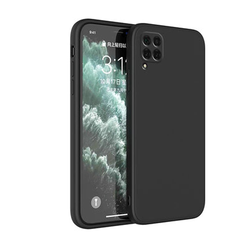 Husa protectie pentru Samsung Galaxy A22 4G, slim din silicon, cu protectie camera, Negru, Joyshell
