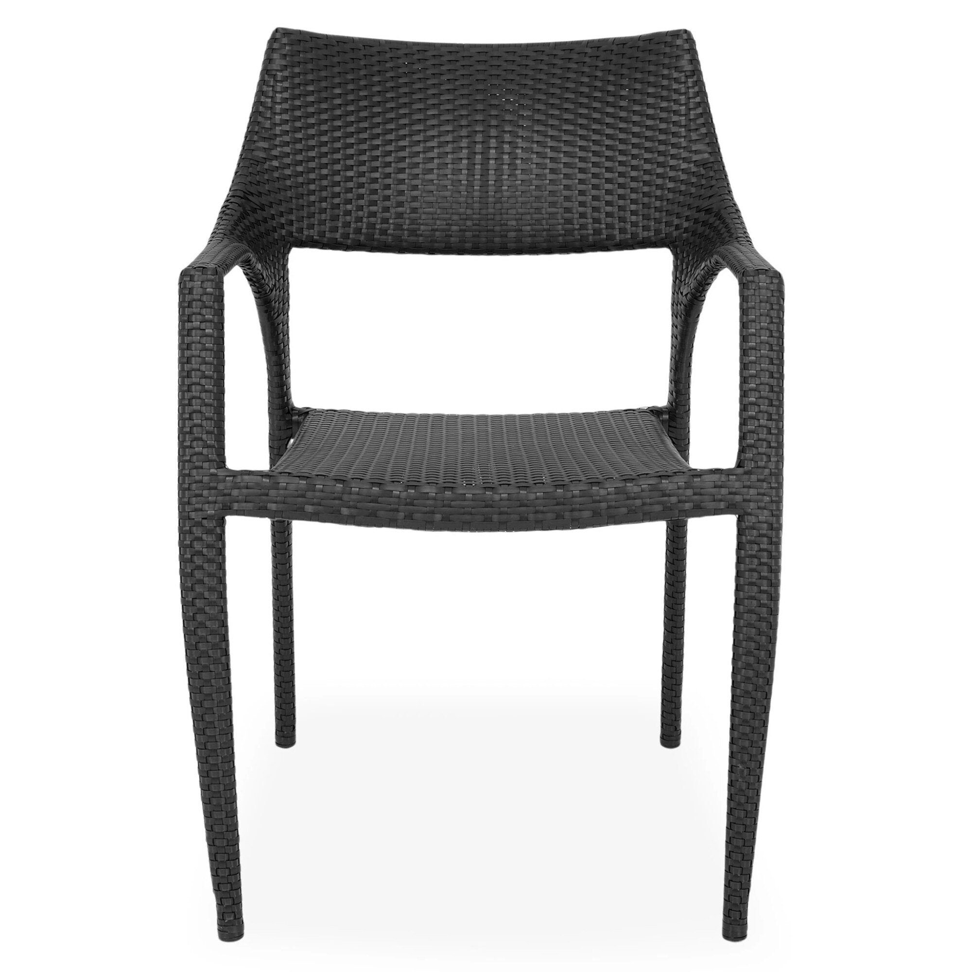Scaun suprapozabil gradina/terasa Maison Mex GOLF L 62 l 56 H 84.5 negru