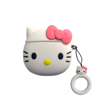 Husa Protectie Silicon Compatibila Cu Airpods 1/2, Hello Kitty Husa Protectie Silicon Compatibila Cu Airpods 1/2, Hello Kitty