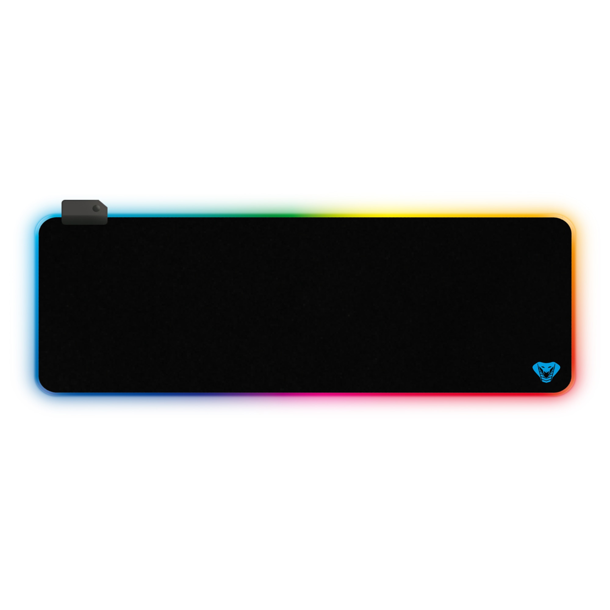 Mouse Pad gaming HautStore, RGB, LED, Baza din cauciuc antiderapant, 800 x  300 x 4mm, Negru 