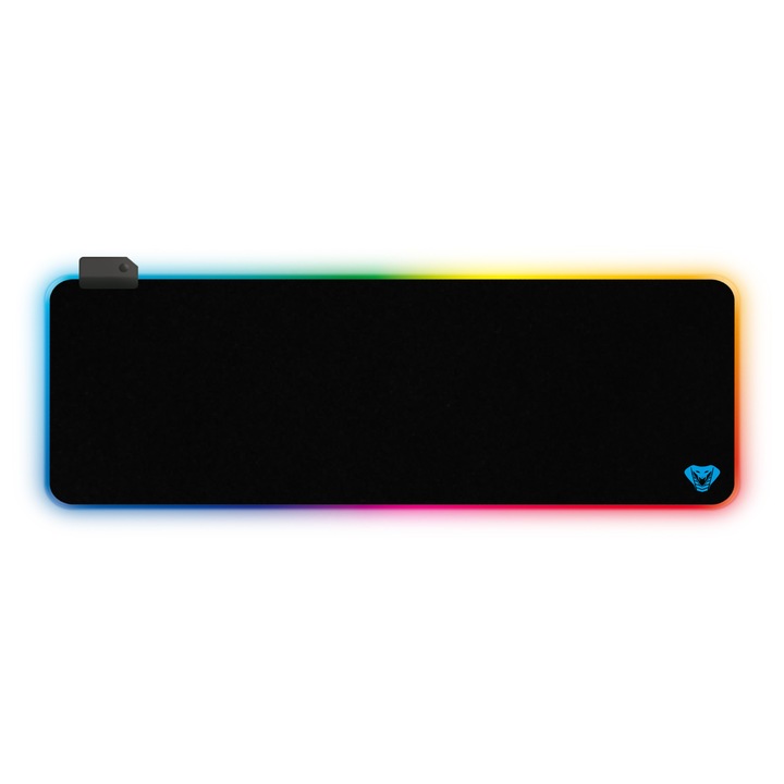 Mouse Pad Gaming cu Iluminare Led RGB Media-Tech GAMING MAT MT262 80 x 30 cm Negru