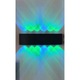 Aplica led 12W, 6W+6W, RGB cu telecomanda, exterior, IP65