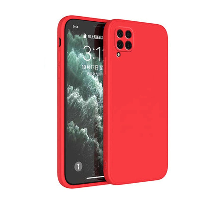 Husa protectie pentru Samsung Galaxy A22 4G, slim din silicon, cu protectie camera, Rosu, Joyshell