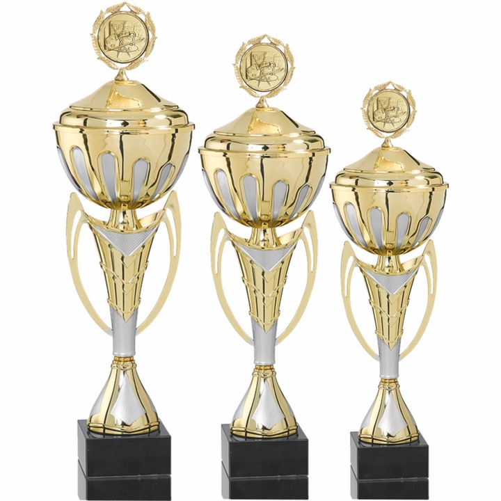 Set Pictura 3 Cupe cu Capac, 49, 46, 40 cm