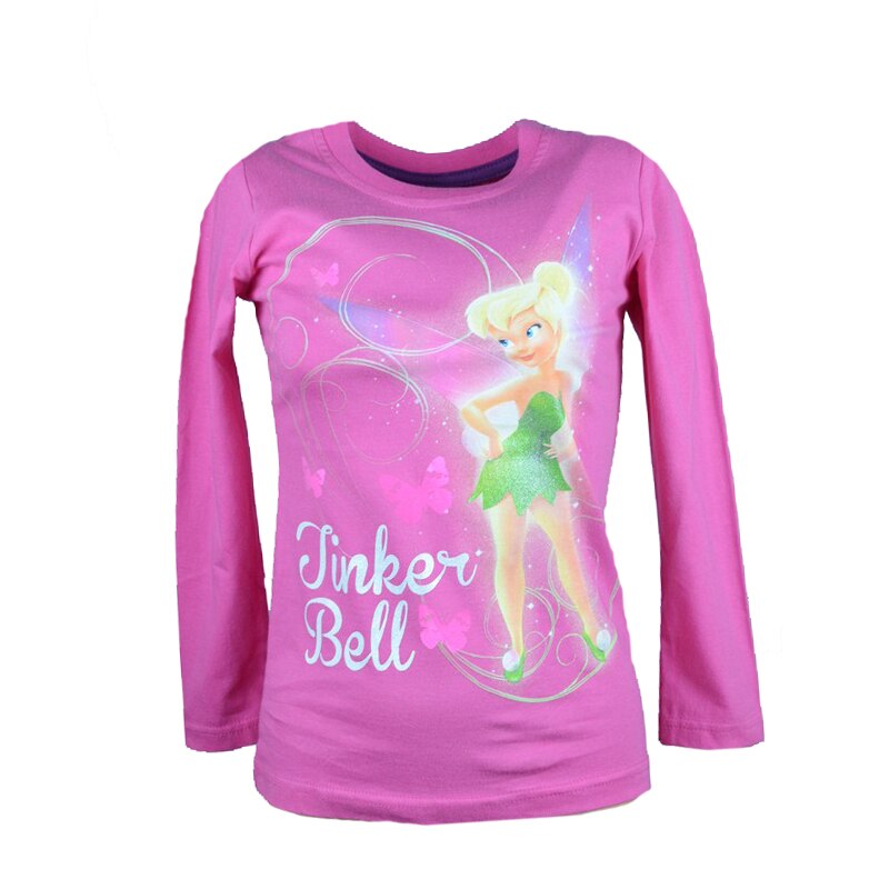 Bluza cu maneca lunga pentru fete Disney Tinkerbell 1918-R-122, Roz 122 CM