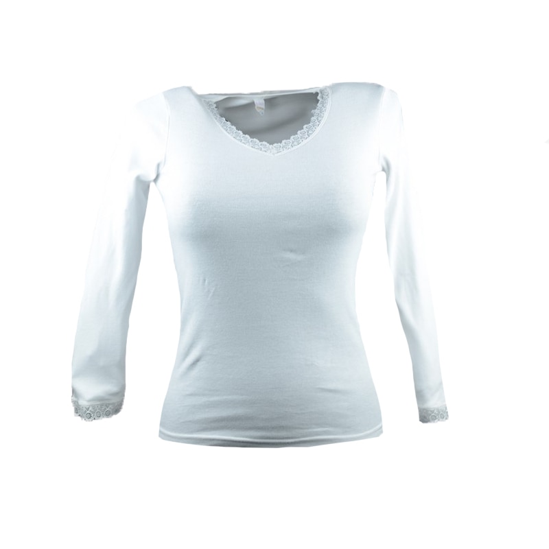 Bluza eleganta cu maneca lunga pentru fete Mini Junior BEF-08-158, Alb 35920