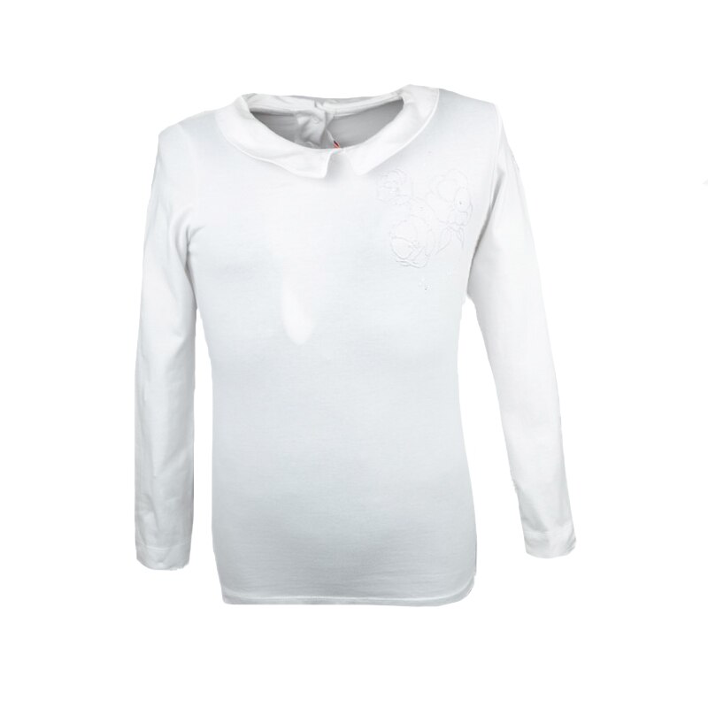 Bluza eleganta cu maneca lunga pentru fete Atut 6526-122, Alb 122 CM