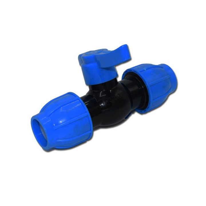 Robinet compresiune pentru teava PEHD, Ø 32 mm