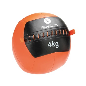 Minge pentru perete Sveltus Wall Ball 4 kg dimensiune: OSFA, portocaliu Minge pentru perete Sveltus Wall Ball 4 kg dimensiune: OSFA, portocaliu