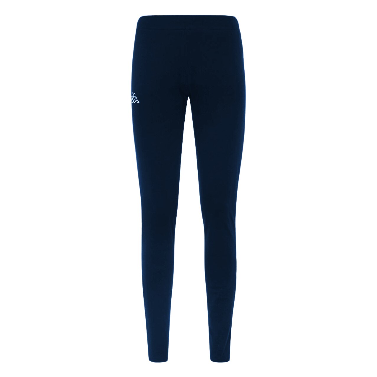 Colanti sport cu talie medie elastica din bumbac, Kappa, Logo Zapri Skin, Bleumarin