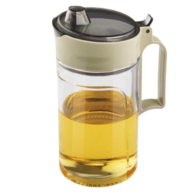 Oliviera din Sticla cu capac Dasatabil ,Ulei /Otet , 15.5 x 8 cm