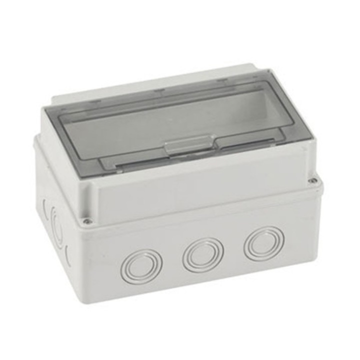 Tablou aplicat din plastic cu 10 module usa fumurie IP66