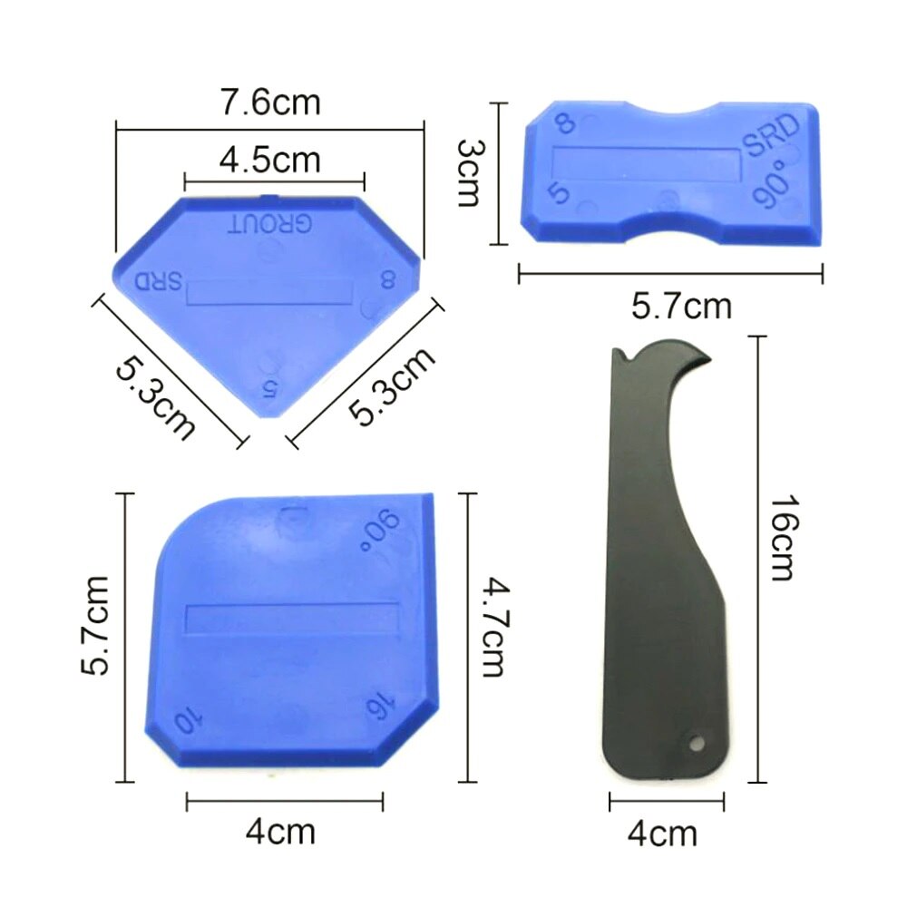 Kit reparatie rosturi, razuire si aplicare silicon, 11 piese, negru ...