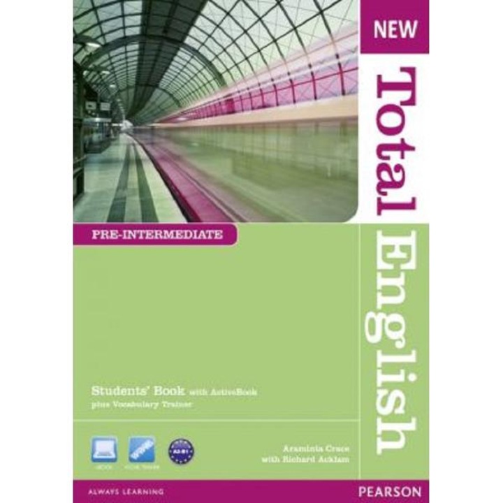 New Total English Pre-intermediate Students' Book With Active Book Plus Vocabulary Trainer - Araminta Crace, Richard Acklam