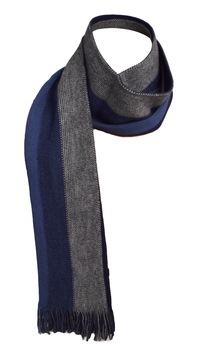 Fular lana, celio, gri cu dungi, 180 x 25 cm Fular lana, celio, gri cu dungi, 180 x 25 cm