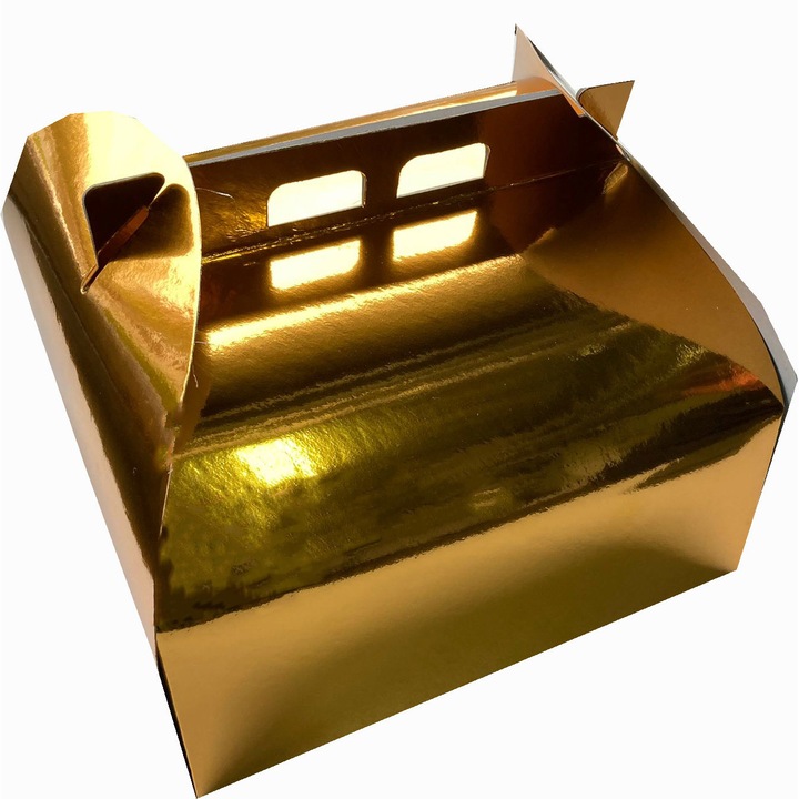 Cutie din carton, de diverse culori, pentru ambalarea tortului, 25x25cm